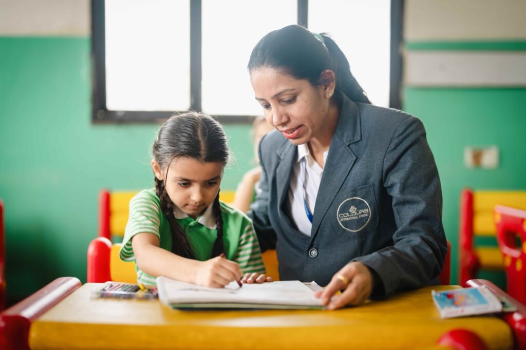 Students participating in educational activities at Colours International School Jaipur