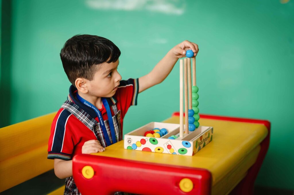 Students engaged in different school activities at Colours School Jaipur